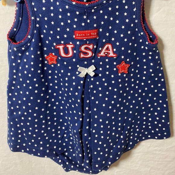 Child of Mine Carter's Navy USA One Piece Sundress Romper - Picture 2 of 6